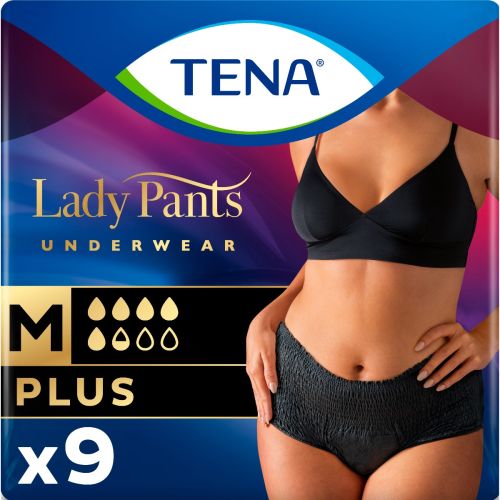 Трусы урологические женские Tena (Тена) Lady Pants Plus M №9 Black в интернет-аптеке - фото №1 Трусы урологические женские Tena (Тена) Lady Pants Plus M №9 Black в интернет-аптеке