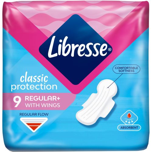 Прокладки Libresse Classic Protection Regular №9 купить - фото №1 Прокладки Libresse Classic Protection Regular №9 купить