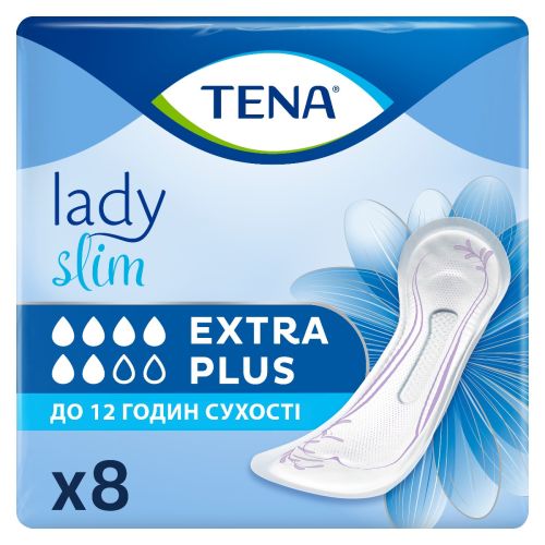 Прокладки урологические женские TENA Lady Extra Plus №8 в аптеке - фото №1 Прокладки урологические женские TENA Lady Extra Plus №8 в аптеке