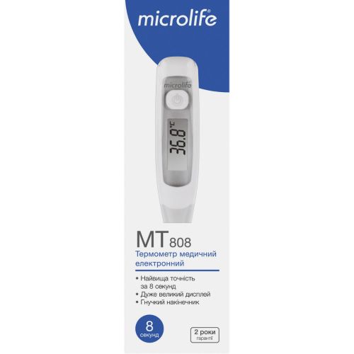 Термометр медицинский Microlife МТ-808 цифровой с гибким наконечником в городе Одесса : цены, характеристики. - фото №1 Термометр медицинский Microlife МТ-808 цифровой с гибким наконечником в городе Одесса : цены, характеристики.