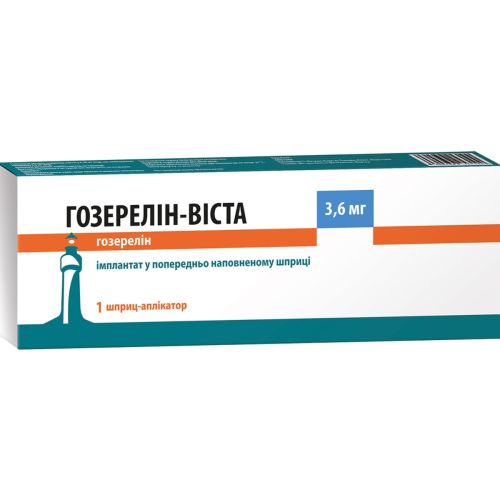 Гозерелін-Віста імплантант по 3,6 мг шприц №1 в місті Одеса : ціни, характеристика. - фото №1 Гозерелін-Віста імплантант по 3,6 мг шприц №1 в місті Одеса : ціни, характеристика.
