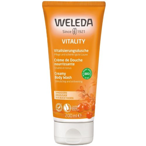 Гель для душа Weleda (Веледа) Облепиховый тонизирующий 200 мл купить - фото №1 Гель для душа Weleda (Веледа) Облепиховый тонизирующий 200 мл купить