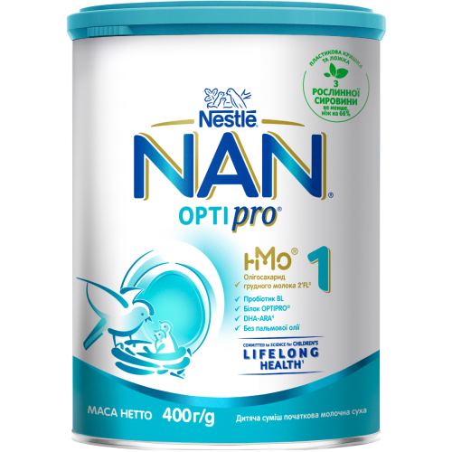 Суміш молочна Nestle NAN OptiPro 1, від народження, 400 г замовити - фото №1 Суміш молочна Nestle NAN OptiPro 1, від народження, 400 г замовити