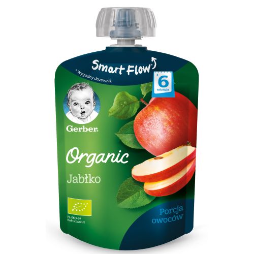 Пюре Gerber Organic органічне яблуко (з 6 місяців) 90 г в інтернет-аптеці - фото №1 Пюре Gerber Organic органічне яблуко (з 6 місяців) 90 г в інтернет-аптеці