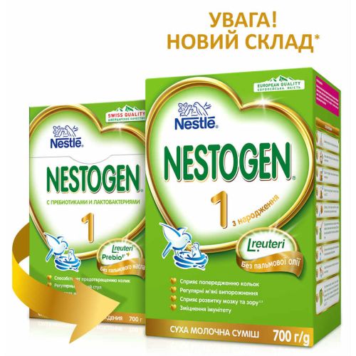 Суміш молочна Nestle Nestogen-1 (від народження) 700 г фото - фото №1 Суміш молочна Nestle Nestogen-1 (від народження) 700 г фото