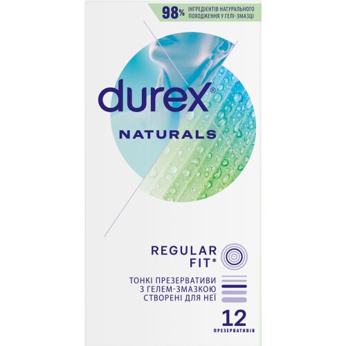 Презервативы Durex Naturals тонкие с гелем-смазкой №12 в интернет-аптеке - фото №1 Презервативы Durex Naturals тонкие с гелем-смазкой №12 в интернет-аптеке