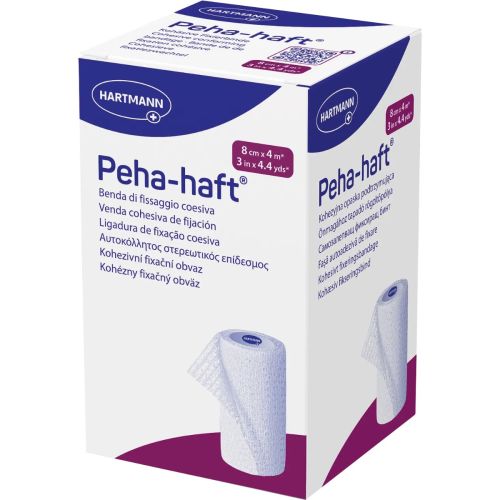 Бинт когезивный Peha-haft фиксирующий 8 см х 4 м фото - фото №1 Бинт когезивный Peha-haft фиксирующий 8 см х 4 м фото