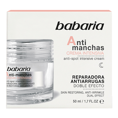 Крем Babaria (Бабария) интенсивный ночной от пигментных пятен 50 мл в интернет-аптеке - фото №1 Крем Babaria (Бабария) интенсивный ночной от пигментных пятен 50 мл в интернет-аптеке