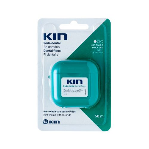 Зубна нитка Kin (Кін) вощена м'ята 50 м ADD - фото №1 Зубна нитка Kin (Кін) вощена м'ята 50 м ADD