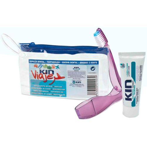Набір Kin (Кін) для подорожей зубна щітка + паста 25 мл в Україні - фото №1 Набір Kin (Кін) для подорожей зубна щітка + паста 25 мл в Україні