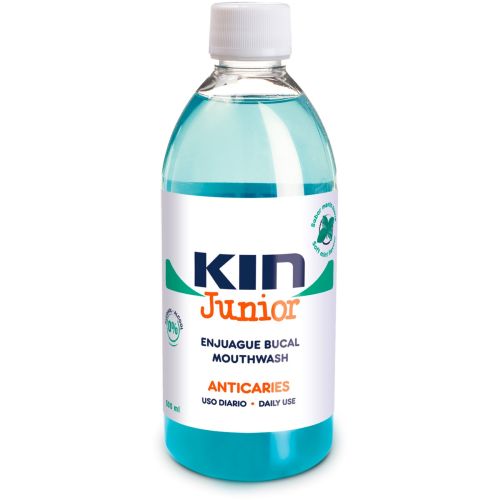 Ополіскувач Kin (Кін) Fluor Junior для ротової порожнини дитячий (6-12 років) м'ята 250 мл в місті Одеса : ціни, характеристика. - фото №1 Ополіскувач Kin (Кін) Fluor Junior для ротової порожнини дитячий (6-12 років) м'ята 250 мл в місті Одеса : ціни, характеристика.