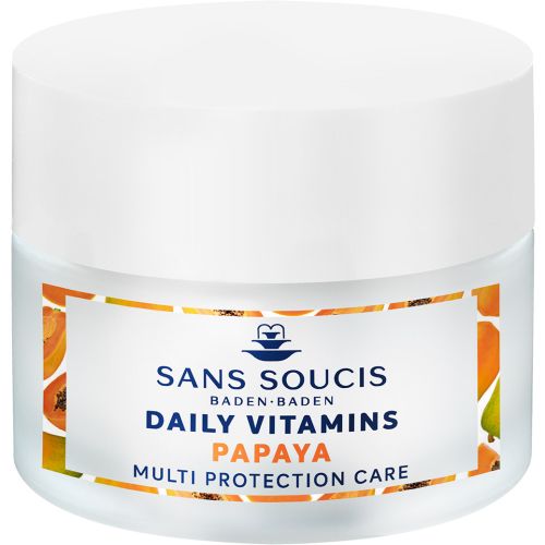 Догляд Sans Soucis (Сан Сусі) Daily Vitamins мультизахисний Папайя для нормальної та сухої шкіри 50 мл замовити - фото №1 Догляд Sans Soucis (Сан Сусі) Daily Vitamins мультизахисний Папайя для нормальної та сухої шкіри 50 мл замовити