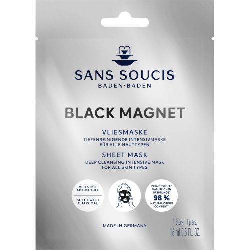 Маска Sans Soucis (Сан Суси) тканевая Black Magnet очищающая 16 мл цена - фото №1 Маска Sans Soucis (Сан Суси) тканевая Black Magnet очищающая 16 мл цена