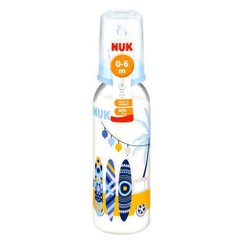 Пляшечка NUK Classic з поліпропілену з соскою з латексу розмір 1 240 мл в Україні - фото №1 Пляшечка NUK Classic з поліпропілену з соскою з латексу розмір 1 240 мл в Україні