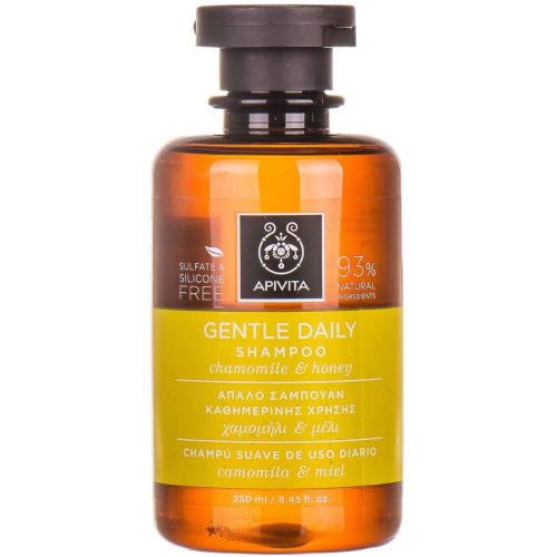 Шампунь Apivita (Апивита) для частого использования с ромашкой и медом 250 мл ADD - фото №1 Шампунь Apivita (Апивита) для частого использования с ромашкой и медом 250 мл ADD