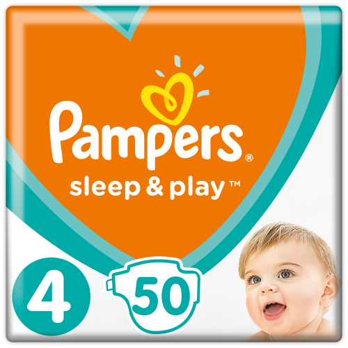 Підгузки Pampers Sleep&Play Maxi 4 (8-14 кг) 50 шт ціна - фото №1 Підгузки Pampers Sleep&Play Maxi 4 (8-14 кг) 50 шт ціна