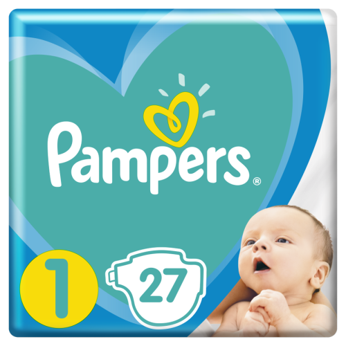 Підгузки Pampers baby born р.1 (2-5кг) 27 шт ціна - фото №1 Підгузки Pampers baby born р.1 (2-5кг) 27 шт ціна