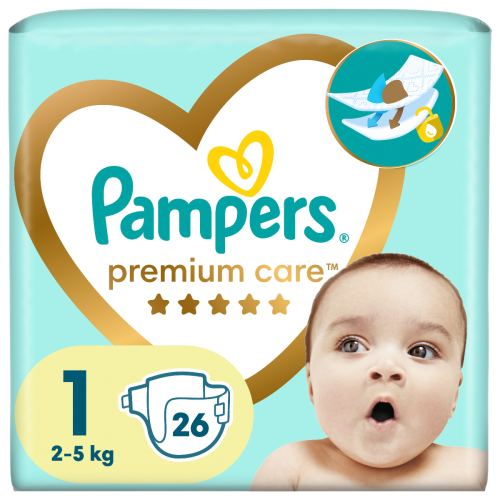 Подгузники Pampers Premium Care р.1 (2-5 кг) №26 недорого - фото №1 Подгузники Pampers Premium Care р.1 (2-5 кг) №26 недорого