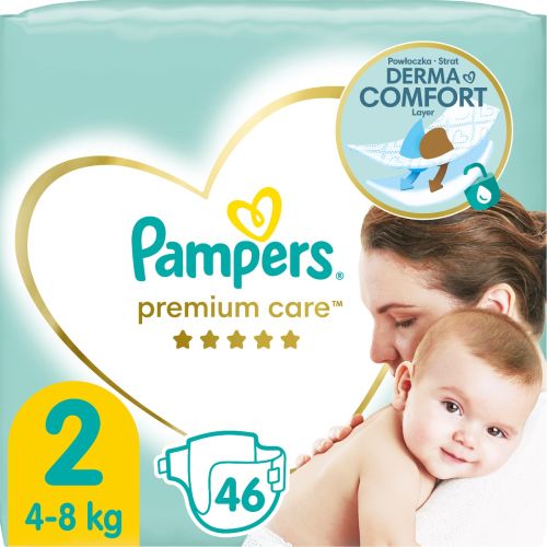 Подгузники Pampers Premium Care р. 2 (4-8 кг) 46 шт. заказать - фото №1 Подгузники Pampers Premium Care р. 2 (4-8 кг) 46 шт. заказать