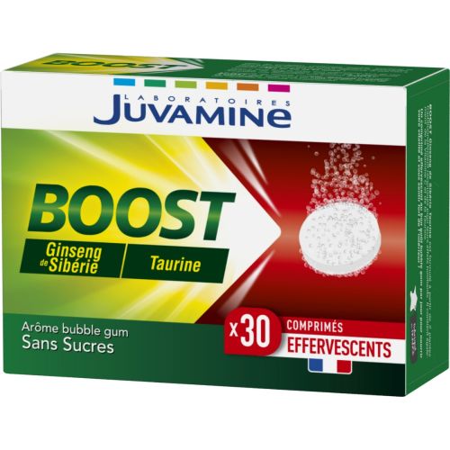 Juvamine (Жувамин) Boost Женьшень + таурин шипучие таблетки №30 ADD - фото №1 Juvamine (Жувамин) Boost Женьшень + таурин шипучие таблетки №30 ADD