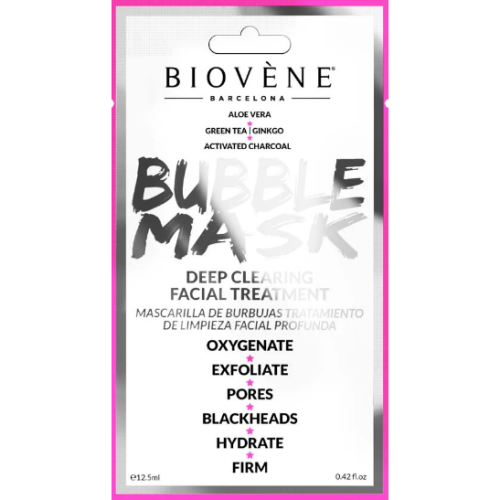 Маска Biovene (Биовен) пузырьковая для глубокого очищения кожи 12,5 мл купить - фото №1 Маска Biovene (Биовен) пузырьковая для глубокого очищения кожи 12,5 мл купить