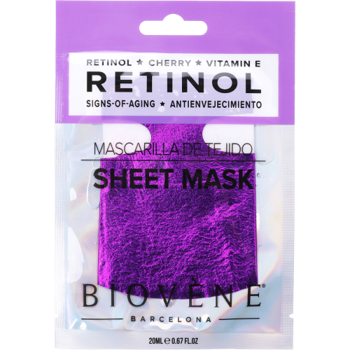 Маска Biovene (Биовен) тканевая ретинол против признаков старения 1 шт. недорого - фото №1 Маска Biovene (Биовен) тканевая ретинол против признаков старения 1 шт. недорого