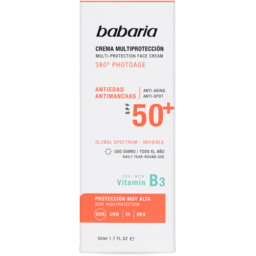 Крем Babaria (Бабария) солнцезащитный для лица антивозрастной SPF50+ 50 мл недорого - фото №1 Крем Babaria (Бабария) солнцезащитный для лица антивозрастной SPF50+ 50 мл недорого