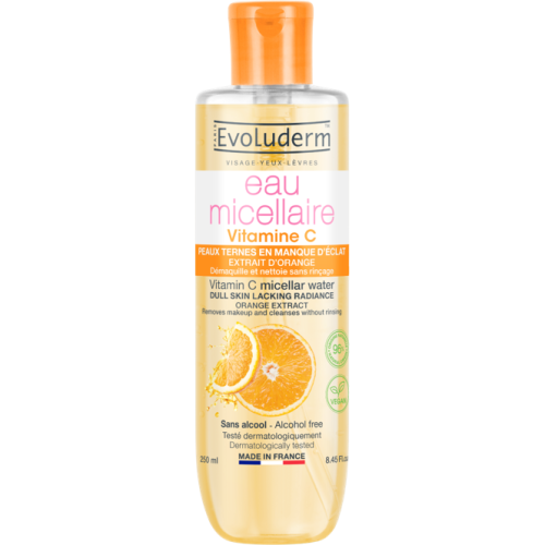 Міцелярна Evoluderm (Еволюдерм) вода для зняття макіяжу з вітаміном C 250 мл в інтернет-аптеці - фото №1 Міцелярна Evoluderm (Еволюдерм) вода для зняття макіяжу з вітаміном C 250 мл в інтернет-аптеці