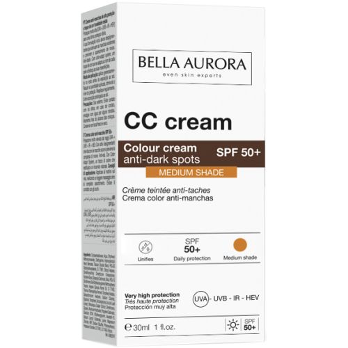 Крем Bella Aurora ( Белла Аурора) CC от пигментных пятен SPF50+ средний оттенок 30 мл в интернет-аптеке - фото №1 Крем Bella Aurora ( Белла Аурора) CC от пигментных пятен SPF50+ средний оттенок 30 мл в интернет-аптеке