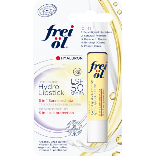 Помада Frei Ol (Фрай Ол) Hydrolipid для губ SPF 50 для сухой, чувствительной кожи 4,5 г заказать - фото №1 Помада Frei Ol (Фрай Ол) Hydrolipid для губ SPF 50 для сухой, чувствительной кожи 4,5 г заказать