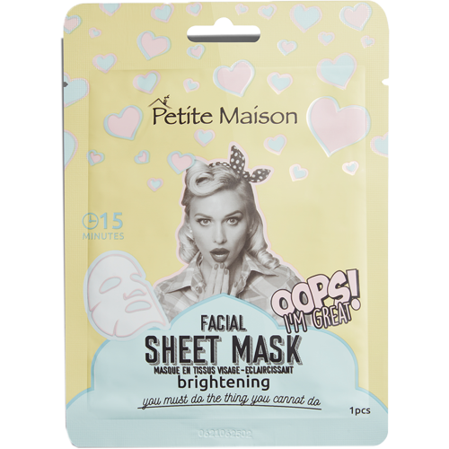 Маска Petite Maison (Петит Мезон) для лица тканевая осветляющая 25 мл в интернет-аптеке - фото №1 Маска Petite Maison (Петит Мезон) для лица тканевая осветляющая 25 мл в интернет-аптеке