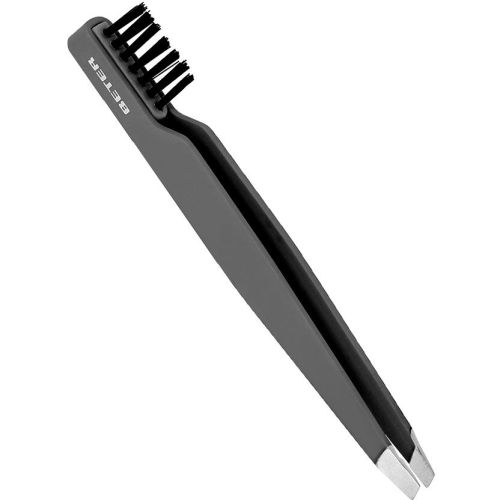 Пинцет Beter (Бетер) скошенный кончик со щеточкой для бровей, 1 шт. в аптеке - фото №1 Пинцет Beter (Бетер) скошенный кончик со щеточкой для бровей, 1 шт. в аптеке