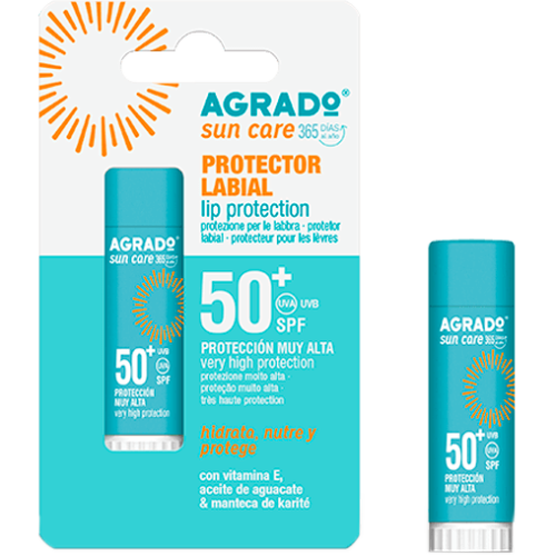 Бальзам Agrado (Аградо) защитный для губ SPF 50+ 4 мл заказать - фото №1 Бальзам Agrado (Аградо) защитный для губ SPF 50+ 4 мл заказать