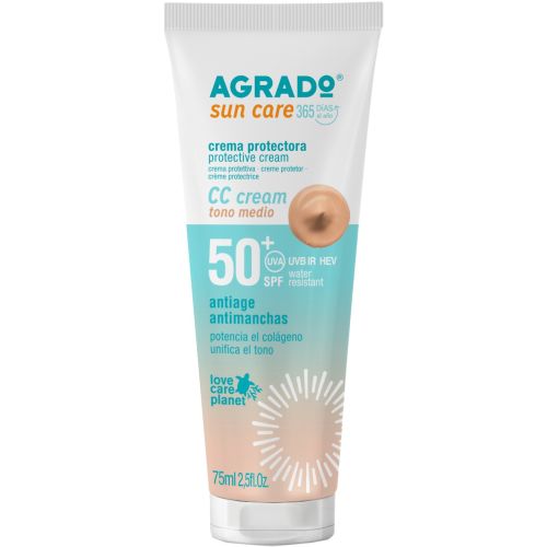 Крем Agrado (Аградо) СС солнцезащитный для лица SPF50+ 75 мл фото - фото №1 Крем Agrado (Аградо) СС солнцезащитный для лица SPF50+ 75 мл фото