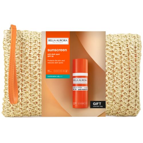 Набор Bella Aurora (Белла Аурора) (Гель-крем солнцезащитный от темных пятен SPF50 для комбинированной, жирной кожи 50 мл+косметичка) в аптеке - фото №1 Набор Bella Aurora (Белла Аурора) (Гель-крем солнцезащитный от темных пятен SPF50 для комбинированной, жирной кожи 50 мл+косметичка) в аптеке
