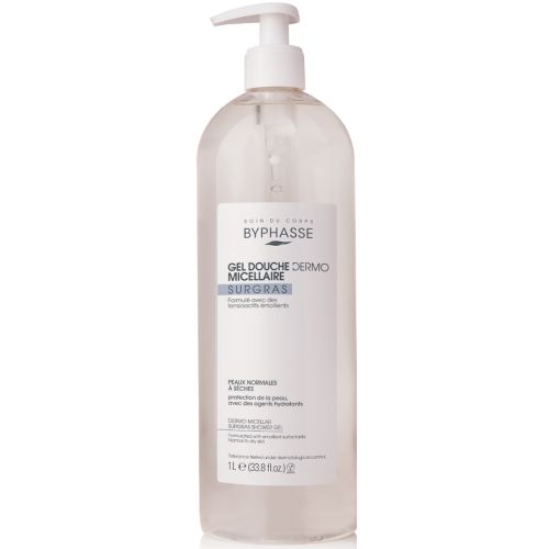 Гель Byphasse (Бифас) для душа обогащенный мицеллярный для нормальной и сухой кожи 1000 мл купить - фото №1 Гель Byphasse (Бифас) для душа обогащенный мицеллярный для нормальной и сухой кожи 1000 мл купить