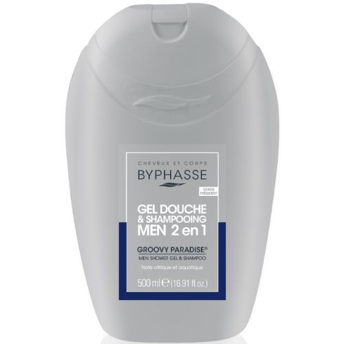 Гель-шампунь Byphasse (Бифас) мужской для душа 2 в 1 Groovy Paradise 500 мл недорого - фото №1 Гель-шампунь Byphasse (Бифас) мужской для душа 2 в 1 Groovy Paradise 500 мл недорого