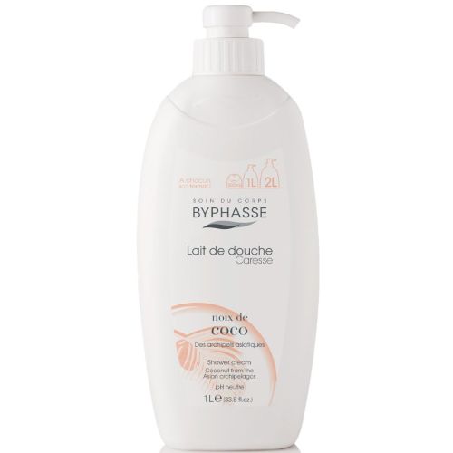Крем-уход Byphasse (Бифас) для душа Кокос 1000 мл в аптеке - фото №1 Крем-уход Byphasse (Бифас) для душа Кокос 1000 мл в аптеке