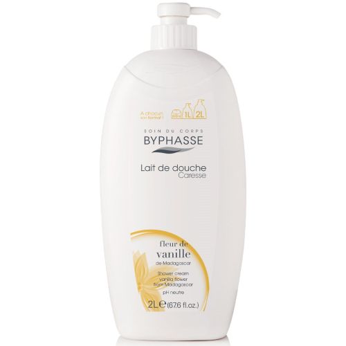 Крем-уход Byphasse (Бифас) для душа цветы ванили 2000 мл недорого - фото №1 Крем-уход Byphasse (Бифас) для душа цветы ванили 2000 мл недорого