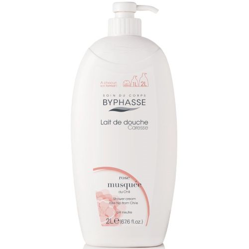 Крем-уход Byphasse (Бифас) для душа Шиповник 2000 мл заказать - фото №1 Крем-уход Byphasse (Бифас) для душа Шиповник 2000 мл заказать