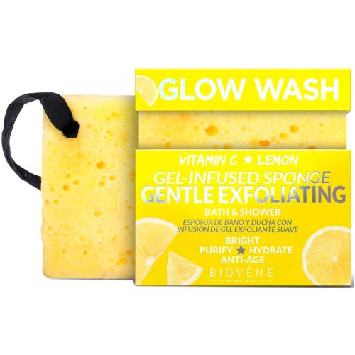 Губка Biovene (Биовен) для тела очищающая с витамином С и экстрактом лимона 75 г в аптеке - фото №1 Губка Biovene (Биовен) для тела очищающая с витамином С и экстрактом лимона 75 г в аптеке