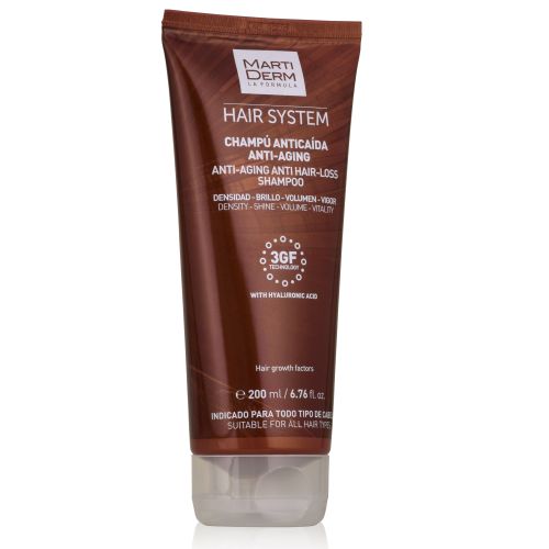 Шампунь Martiderm (Мартидерм) от выпадения волос антивозрастной 200 мл в аптеке - фото №1 Шампунь Martiderm (Мартидерм) от выпадения волос антивозрастной 200 мл в аптеке