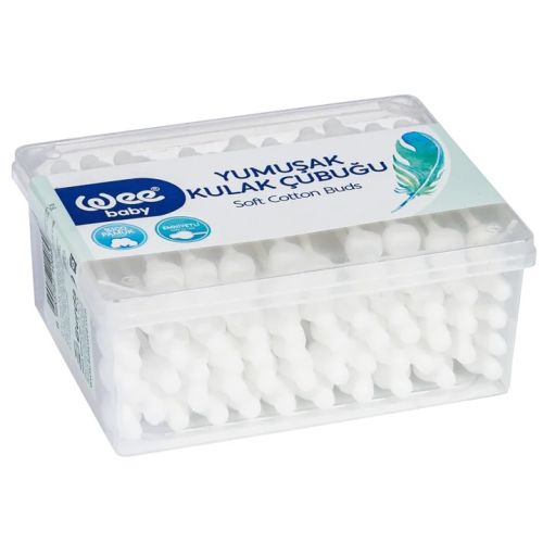 Ватные палочки Wee Baby (Ви Бэйби) детские с ограничителем 60 шт. в аптеке - фото №1 Ватные палочки Wee Baby (Ви Бэйби) детские с ограничителем 60 шт. в аптеке