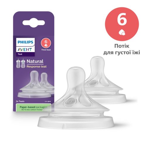 Соска силиконовая Philips Avent Natural Response SCY966/02 для густой еды от 6 месяцев 2 шт в городе Чернигов : цены, характеристики. - фото №1 Соска силиконовая Philips Avent Natural Response SCY966/02 для густой еды от 6 месяцев 2 шт в городе Чернигов : цены, характеристики.