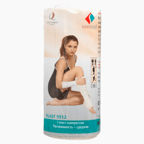 Бинт эластичный Elast (Эласт) средней растяжимости 1,5 м х 10 см в городе Одесса : цены, характеристики. - фото №1 Бинт эластичный Elast (Эласт) средней растяжимости 1,5 м х 10 см в городе Одесса : цены, характеристики.