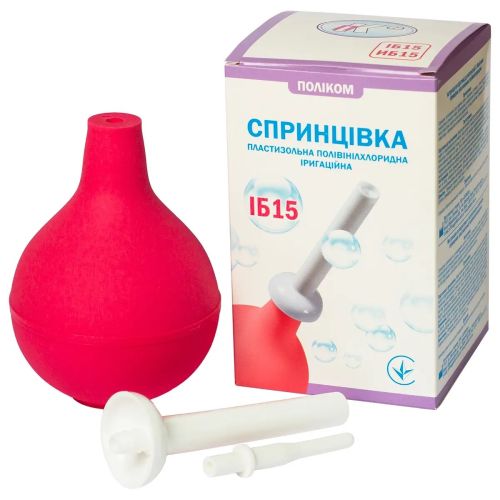 Спринцовка Поликом ИБ-15 пластизольная ирригационная 450 мл в интернет-аптеке - фото №1 Спринцовка Поликом ИБ-15 пластизольная ирригационная 450 мл в интернет-аптеке
