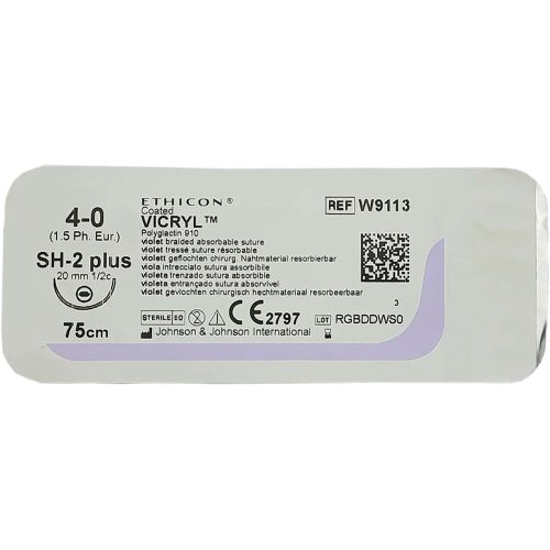 Шовный материал Викрил 4-0 колющая игла 20 мм 75 см W9113 в интернет-аптеке - фото №1 Шовный материал Викрил 4-0 колющая игла 20 мм 75 см W9113 в интернет-аптеке