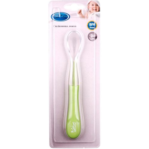 Ложечка Lindo силіконова від 3 місяців в інтернет-аптеці - фото №1 Ложечка Lindo силіконова від 3 місяців в інтернет-аптеці