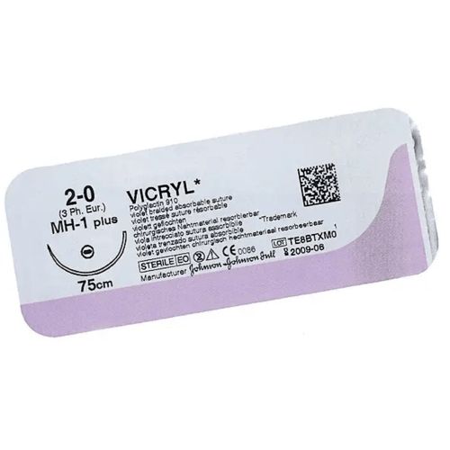 Викрил USP 2-0 (3/8 круга) обратно-режущая иголка 29.7 мм 75 см BX109 в интернет-аптеке - фото №1 Викрил USP 2-0 (3/8 круга) обратно-режущая иголка 29.7 мм 75 см BX109 в интернет-аптеке