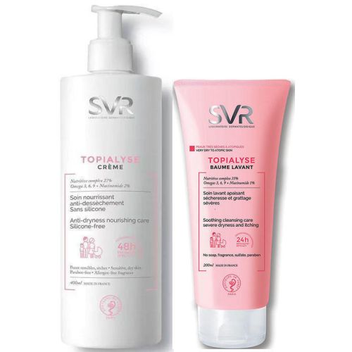 Набір SVR Топіаліс (Крем для обличчя і тіла 400 мл + Бальзам Очищуючий 200 мл-50%) фото - фото №1 Набір SVR Топіаліс (Крем для обличчя і тіла 400 мл + Бальзам Очищуючий 200 мл-50%) фото